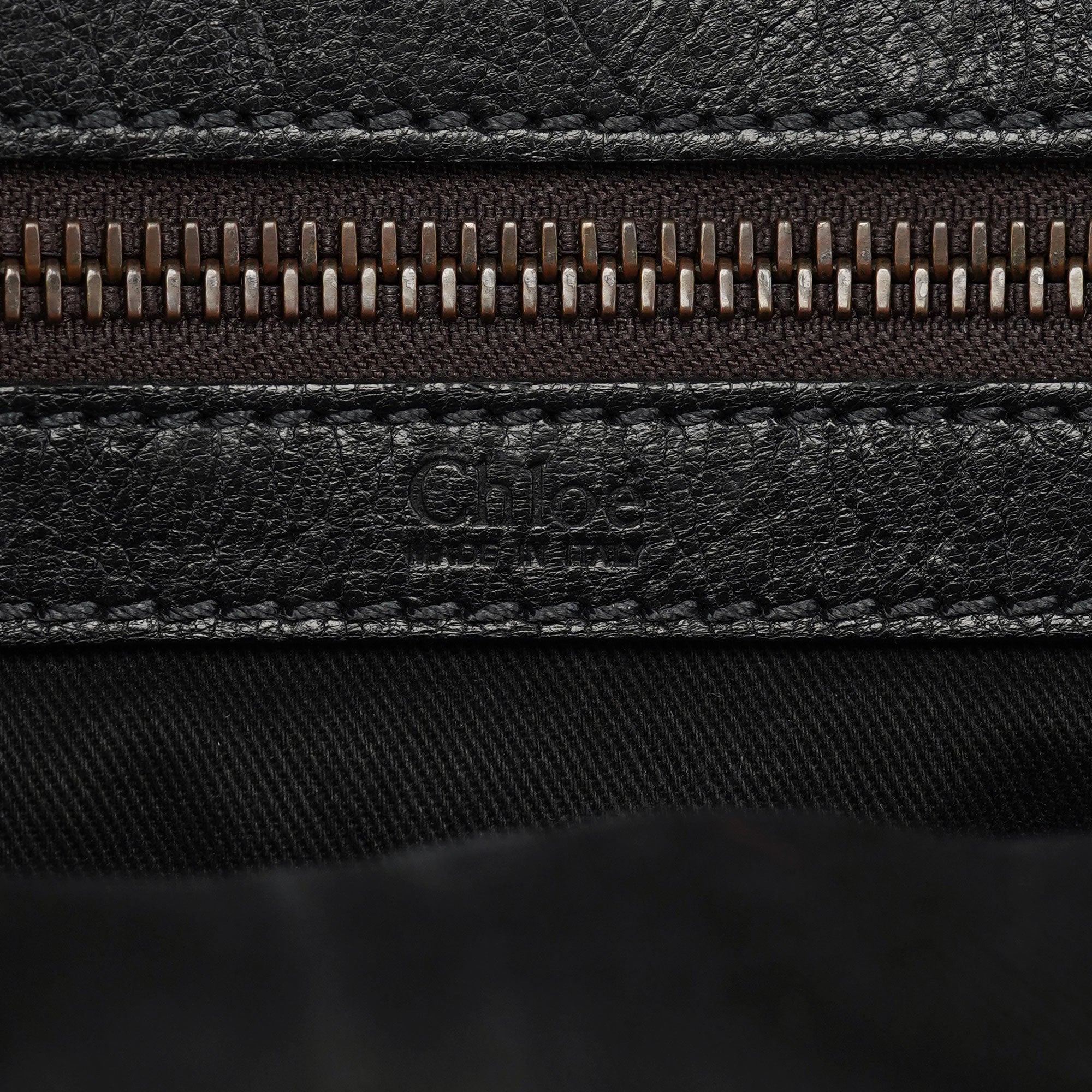 Spring 2006 Anthracite Leather Zippered Tote