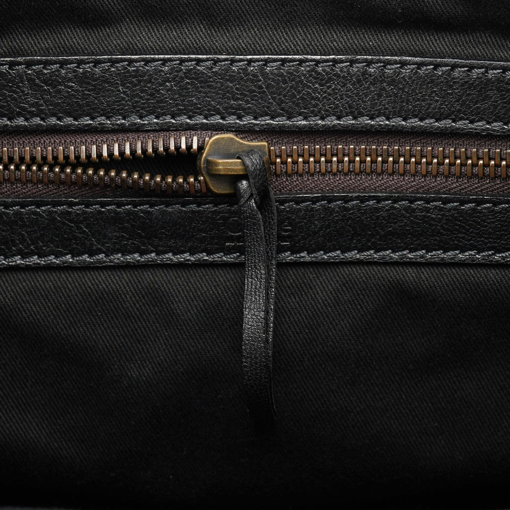 Spring 2006 Anthracite Leather Zippered Tote