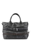 Spring 2006 Anthracite Leather Zippered Tote