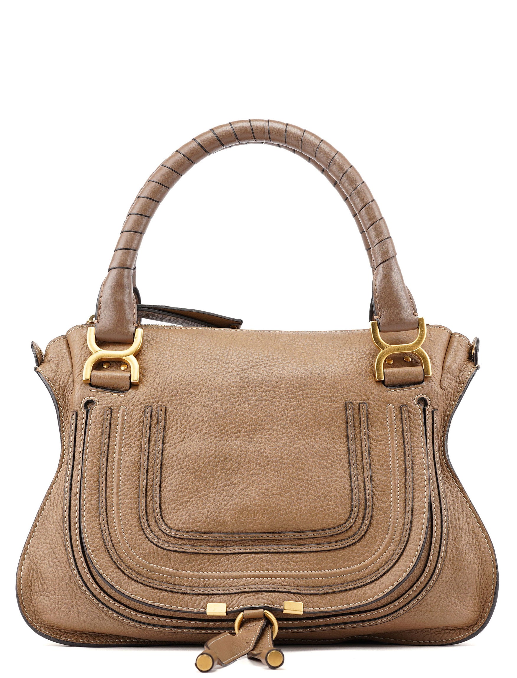 Tan Leather Marcie Shoulder Bag