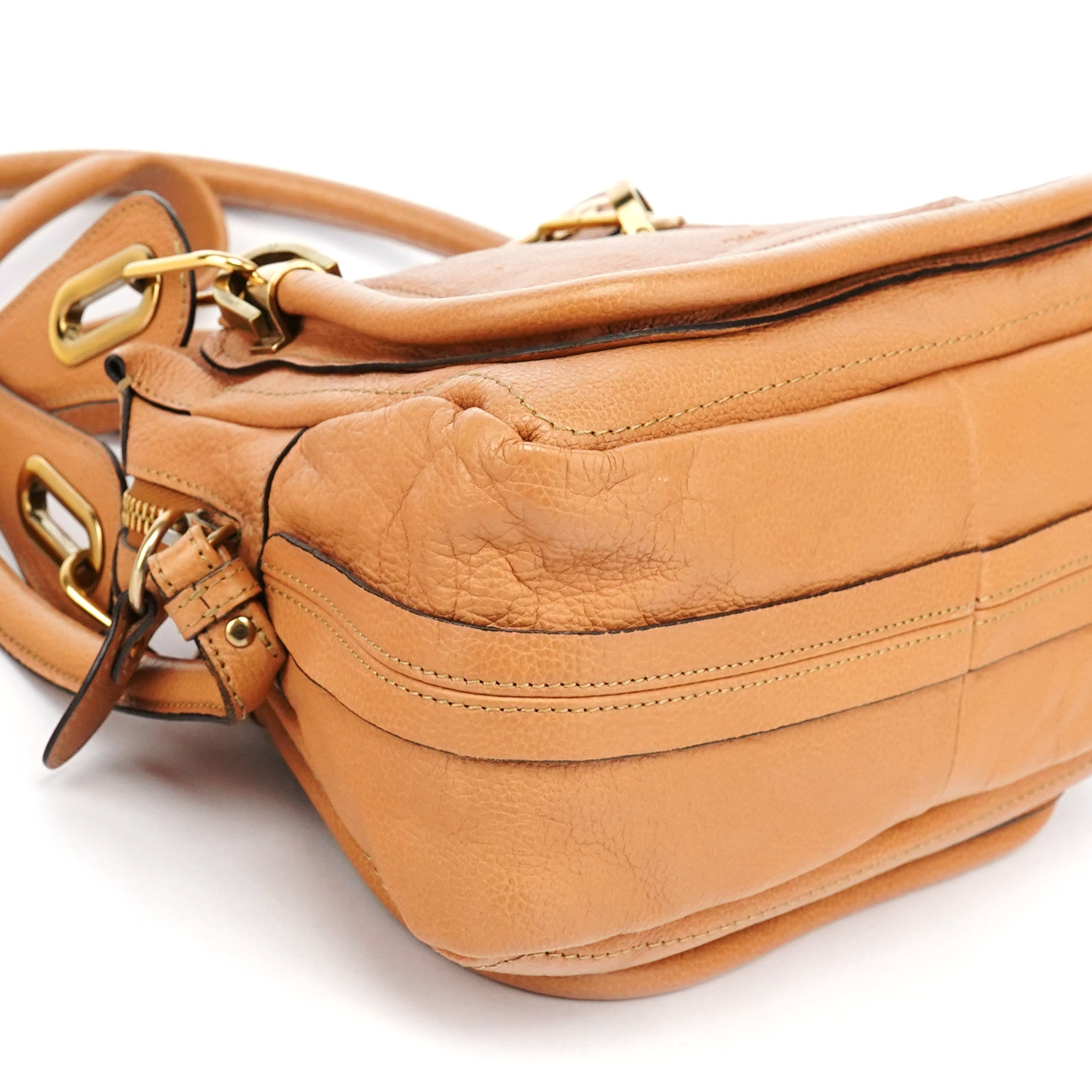 Tan Leather Paraty 2-Way Bag