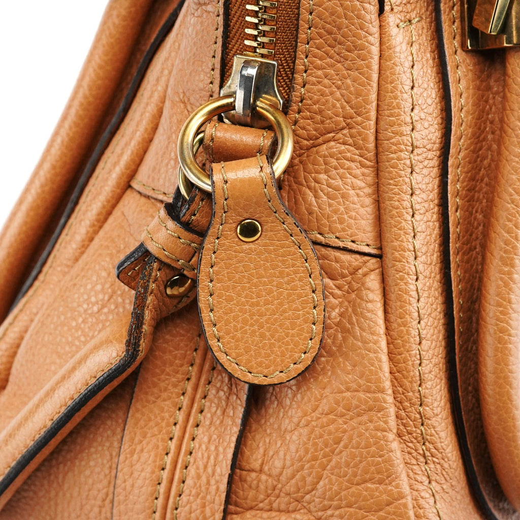 Tan Leather Paraty 2-Way Bag