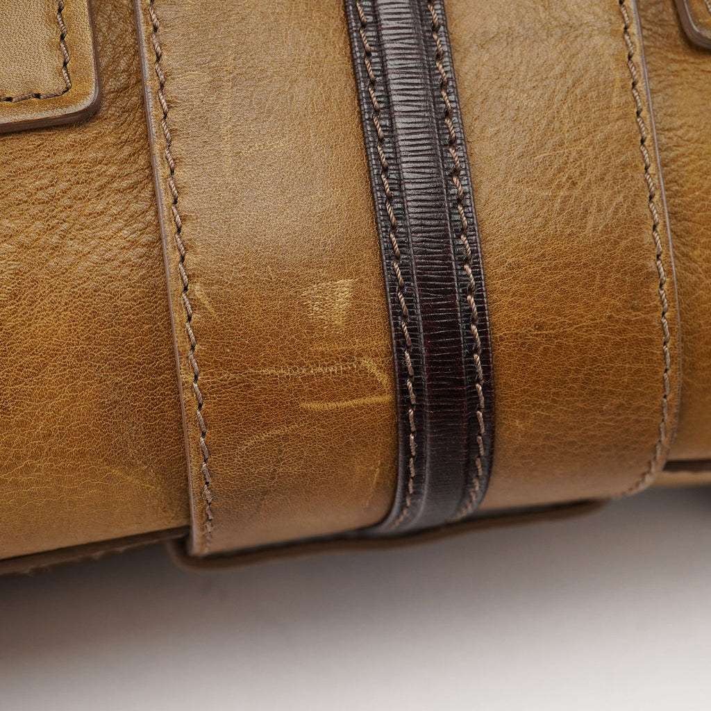 Tan Leather Tote Bag