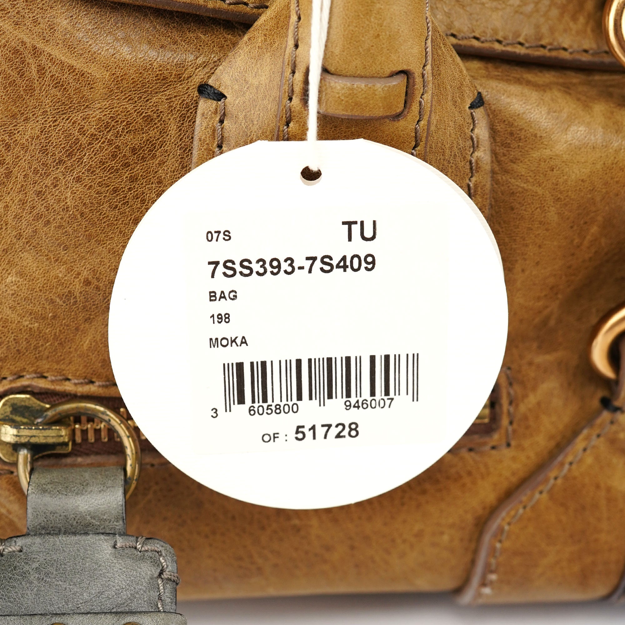 Tan Leather Tote Bag