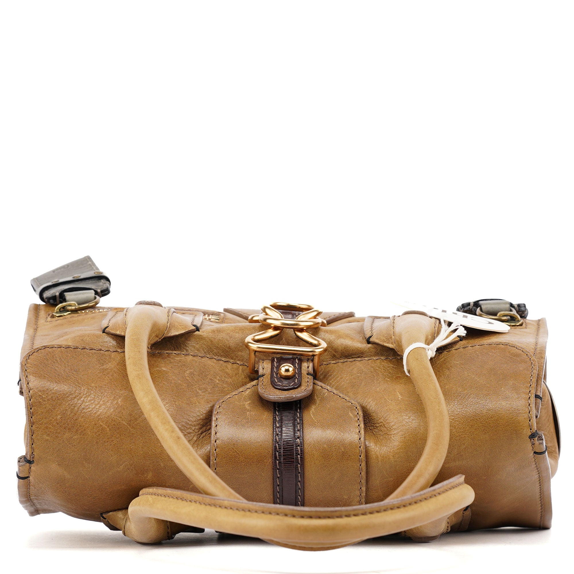 Tan Leather Tote Bag