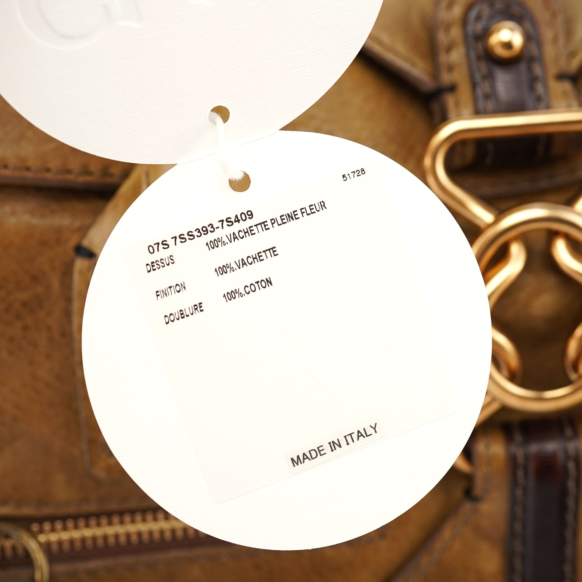 Tan Leather Tote Bag