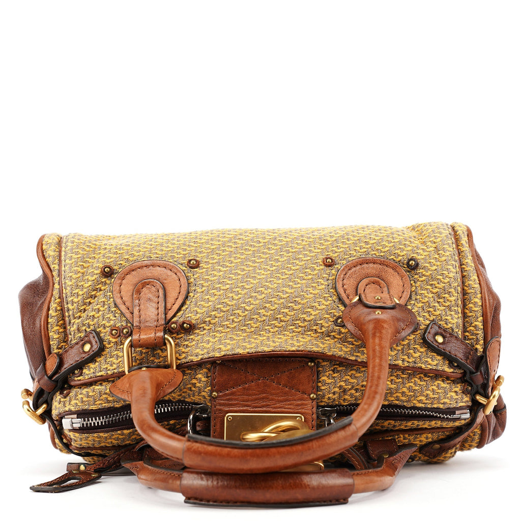 Tan Tweed Paddington Shoulder Bag