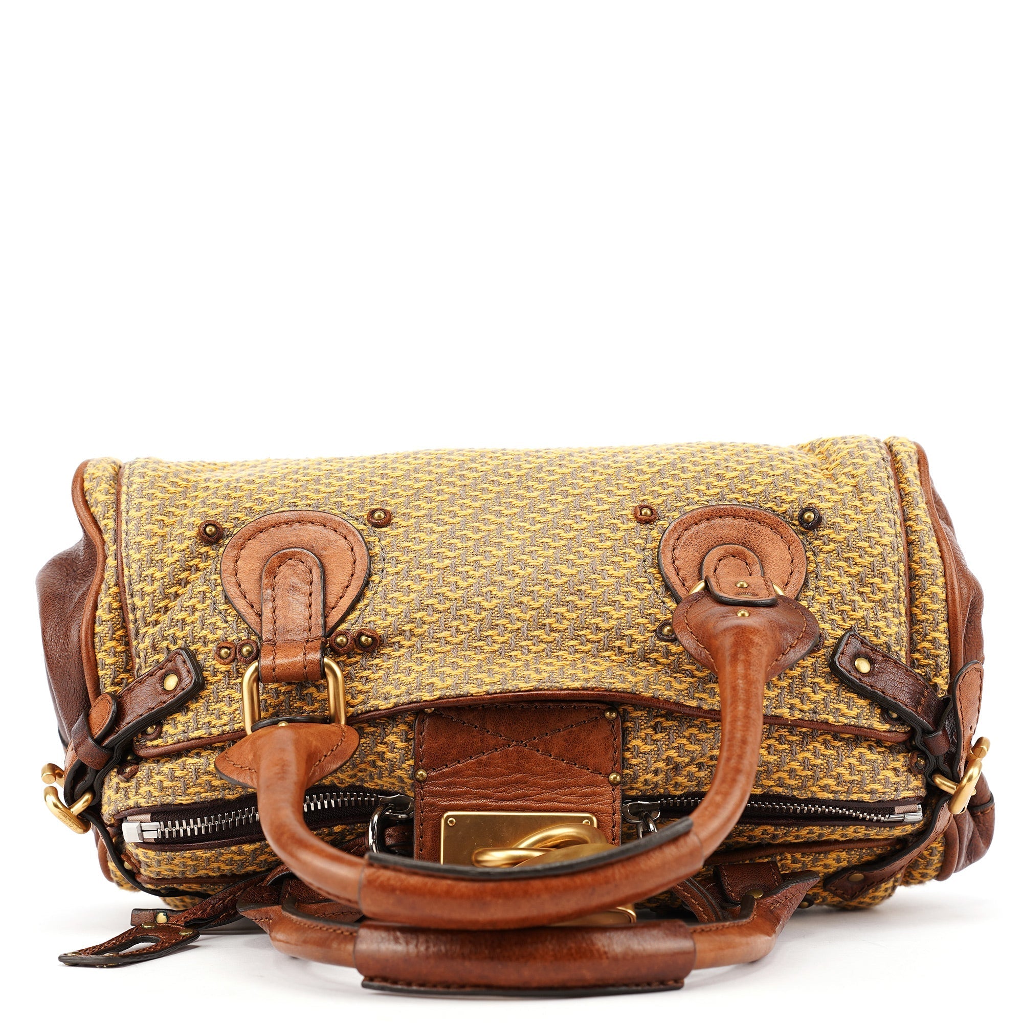 Tan Tweed Paddington Shoulder Bag
