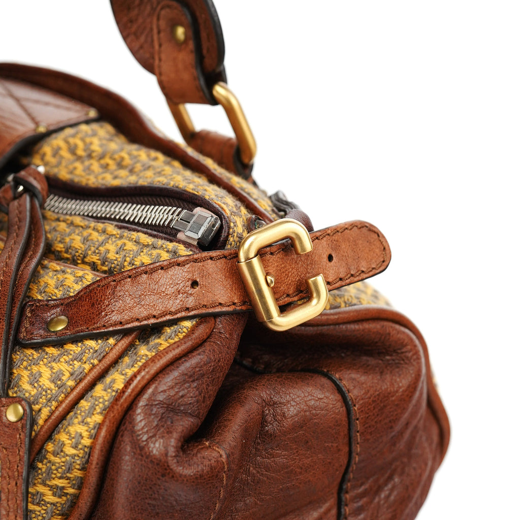 Tan Tweed Paddington Shoulder Bag