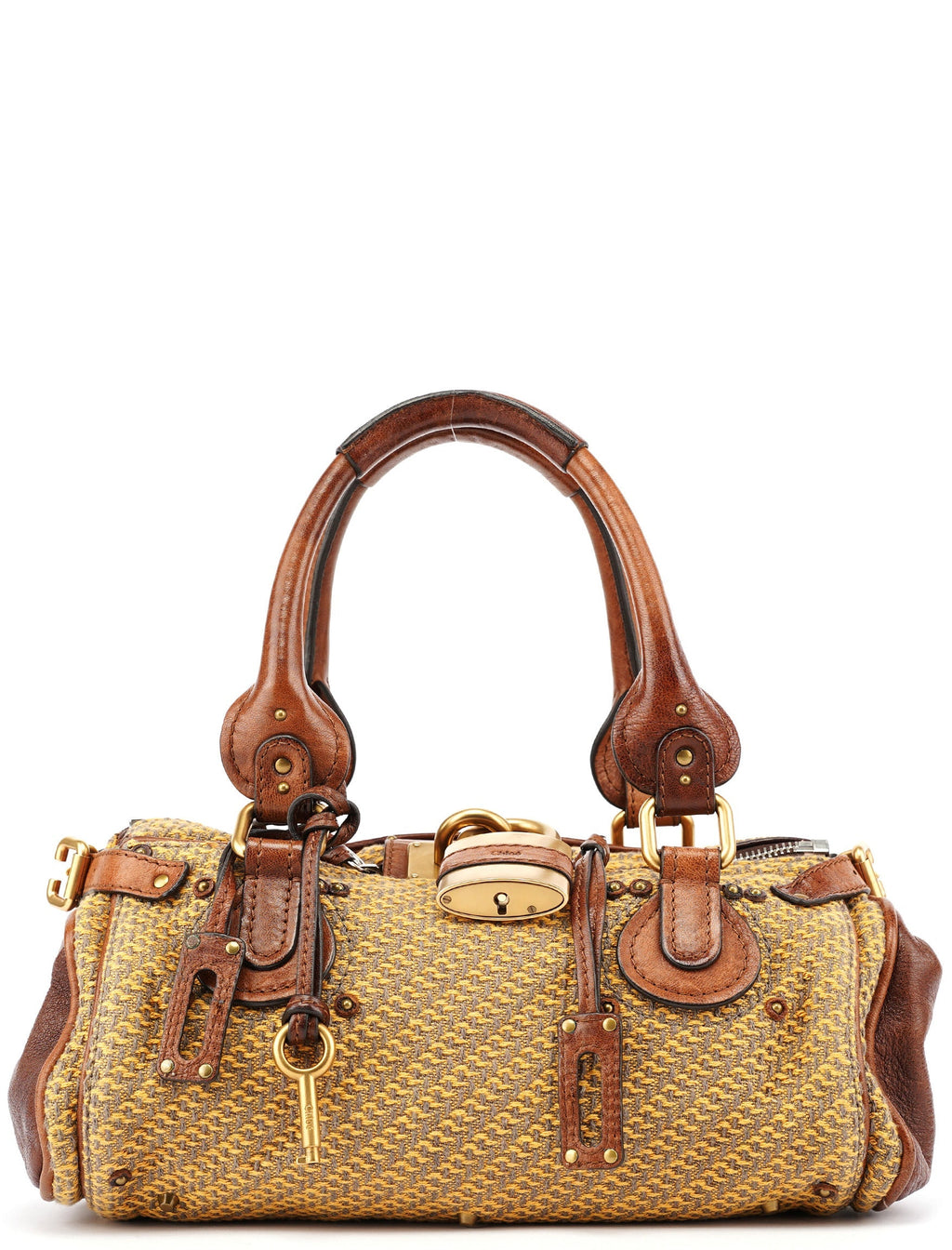 Tan Tweed Paddington Shoulder Bag