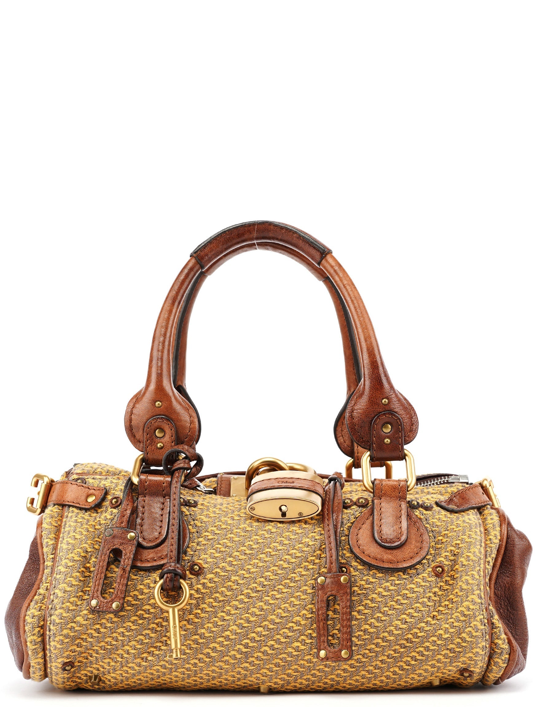 Tan Tweed Paddington Shoulder Bag