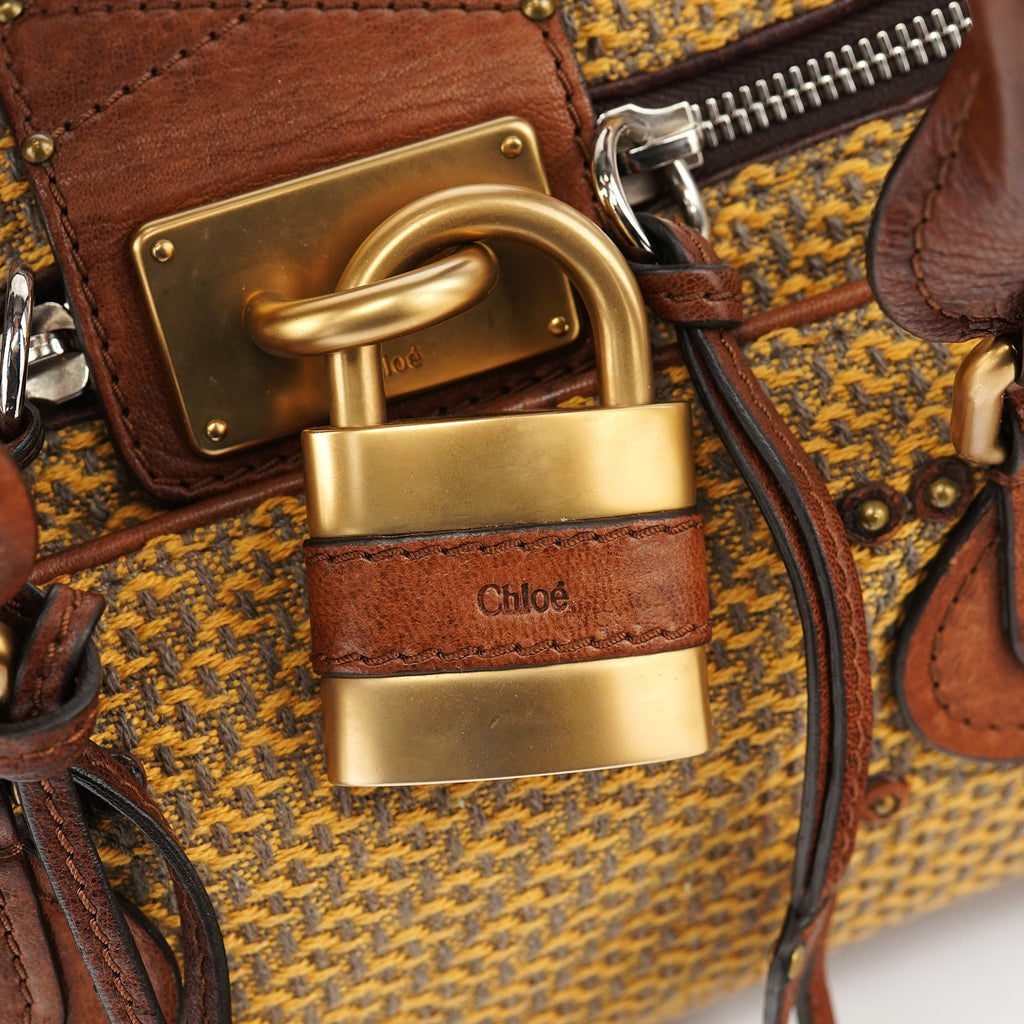 Tan Tweed Paddington Shoulder Bag