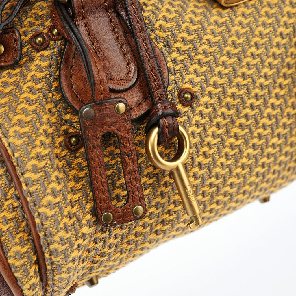 Tan Tweed Paddington Shoulder Bag