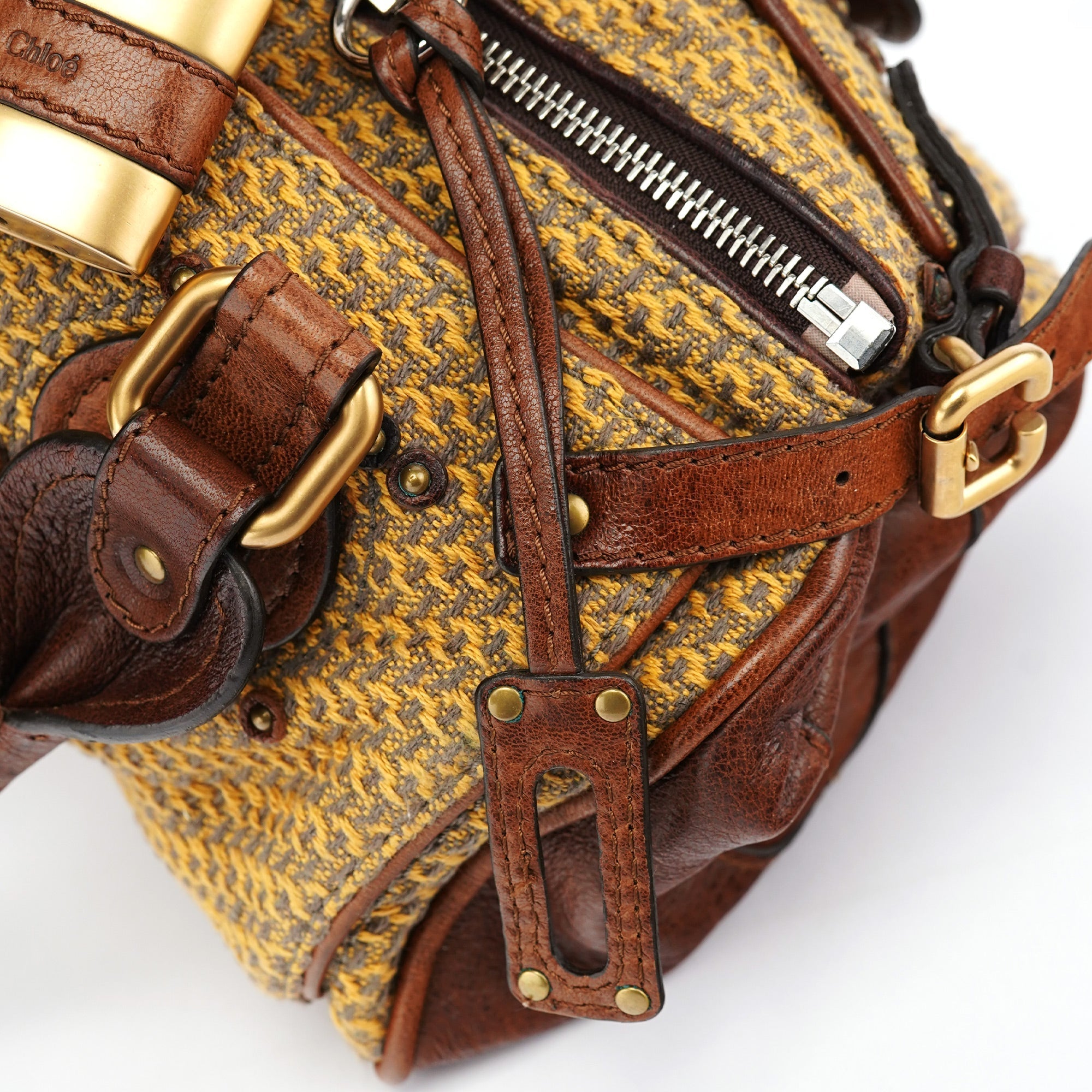 Tan Tweed Paddington Shoulder Bag