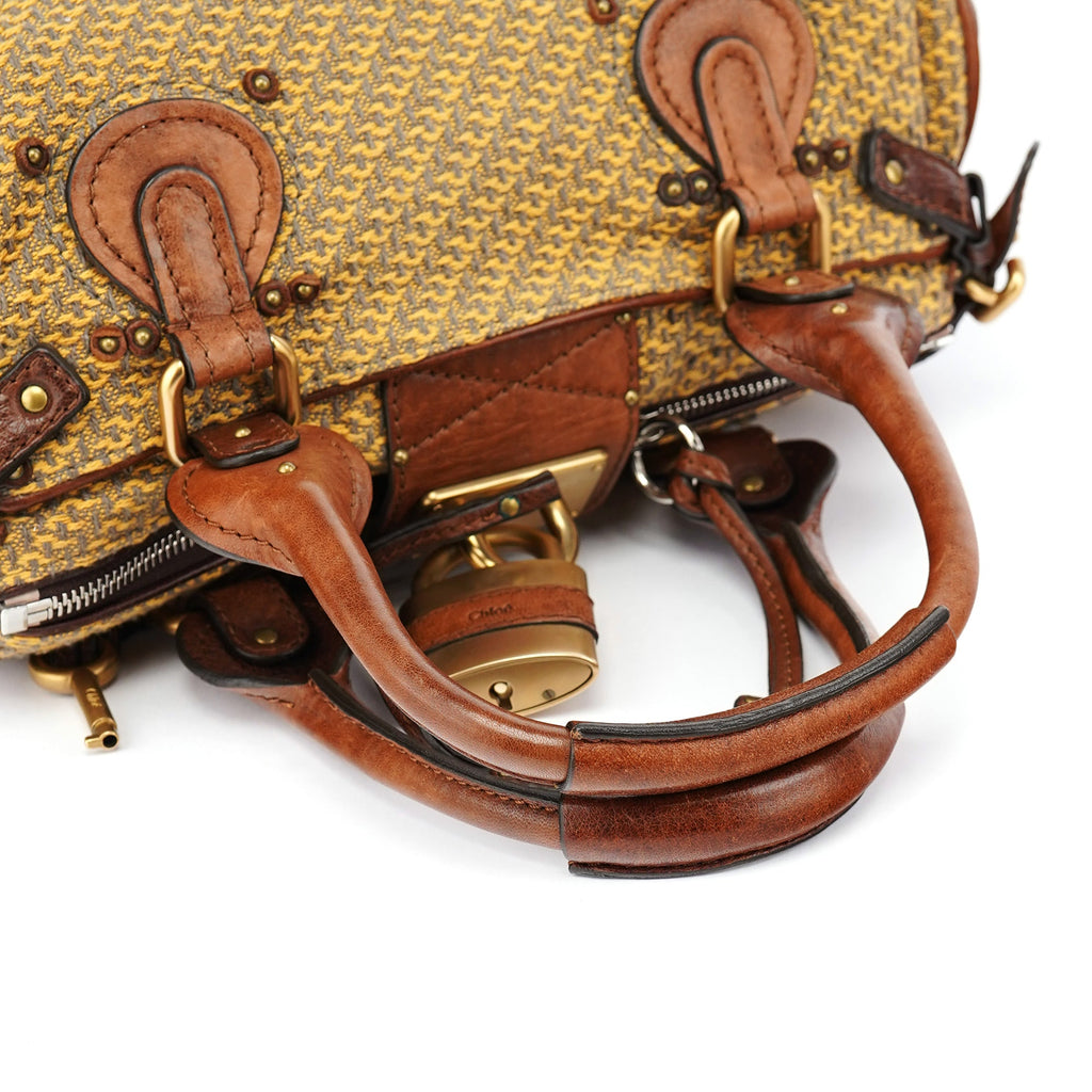Tan Tweed Paddington Shoulder Bag