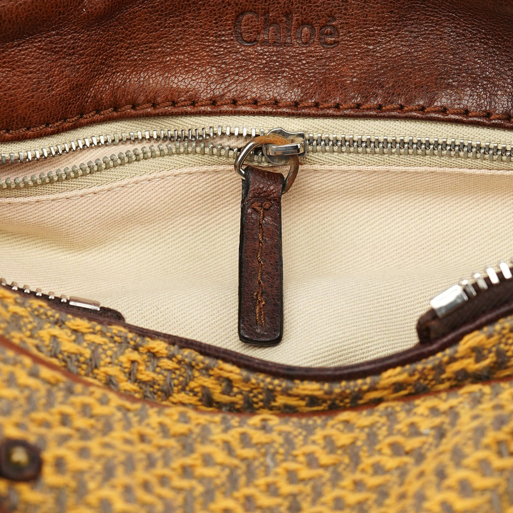 Tan Tweed Paddington Shoulder Bag