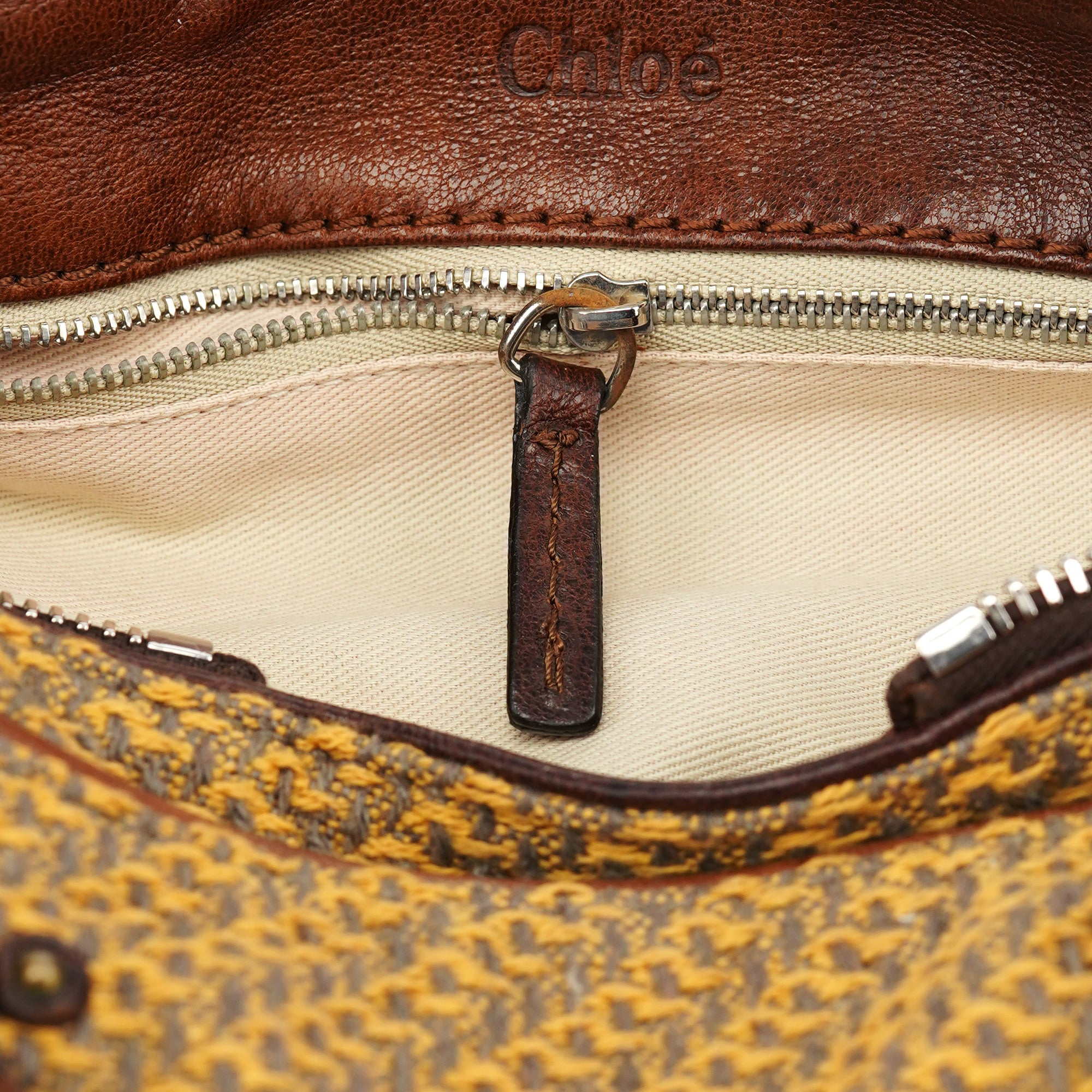 Tan Tweed Paddington Shoulder Bag