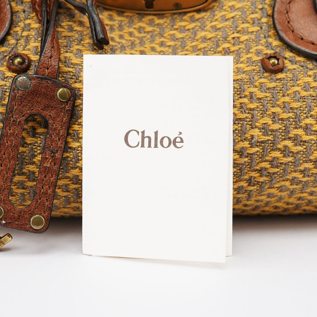 Tan Tweed Paddington Shoulder Bag