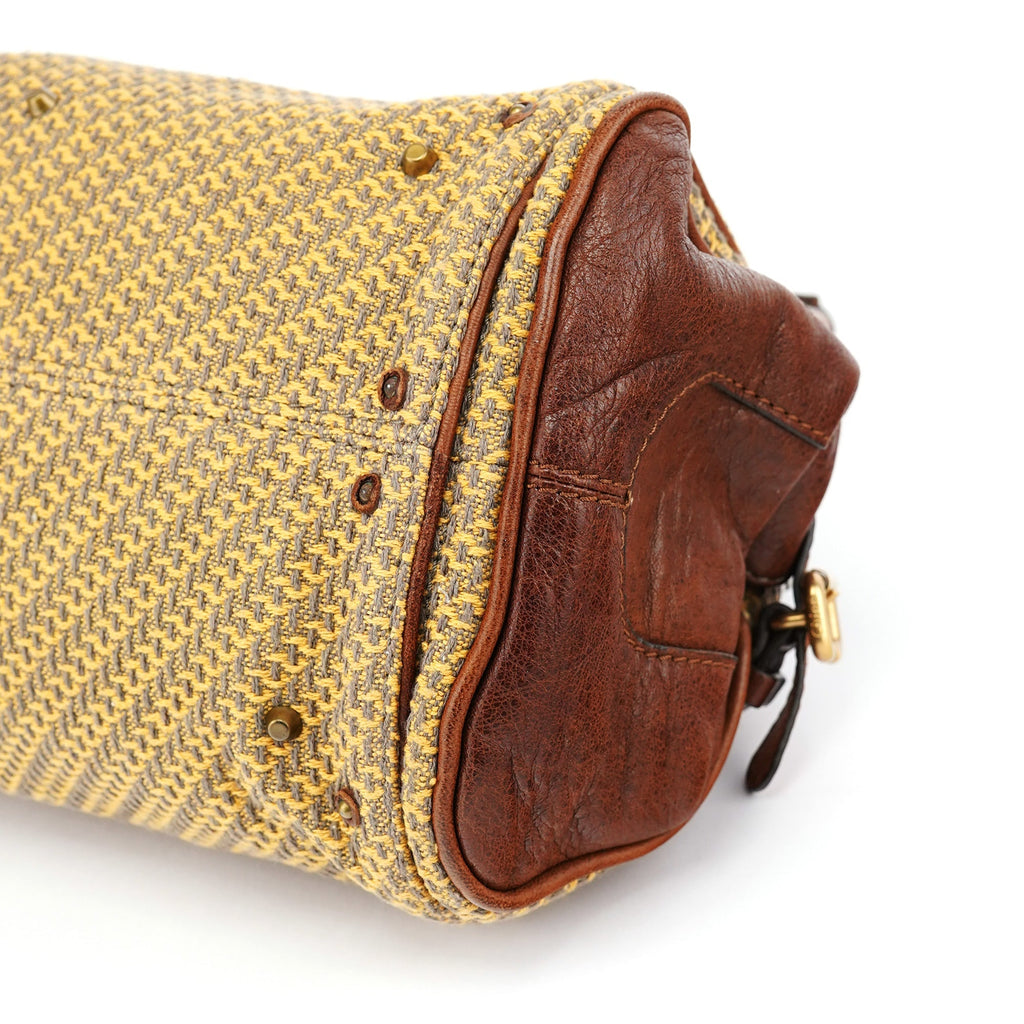 Tan Tweed Paddington Shoulder Bag