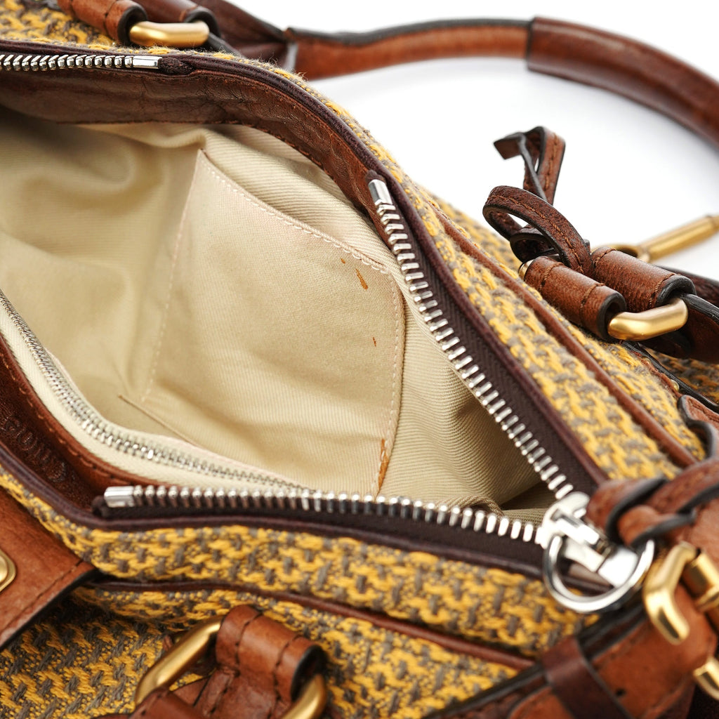 Tan Tweed Paddington Shoulder Bag