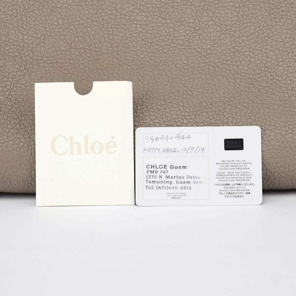 Taupe Calfskin Tote Bag