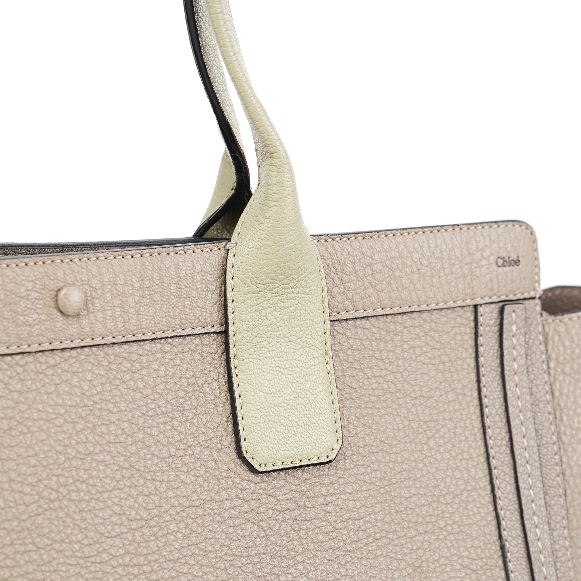 Taupe Calfskin Tote Bag