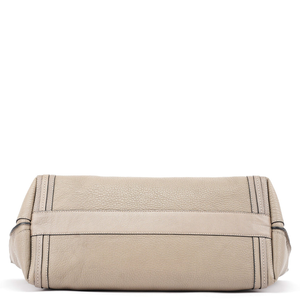 Taupe Calfskin Tote Bag
