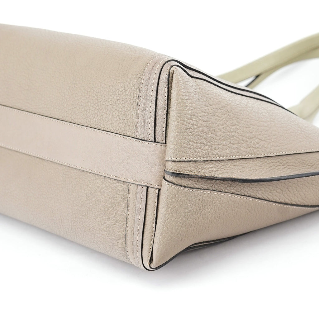 Taupe Calfskin Tote Bag