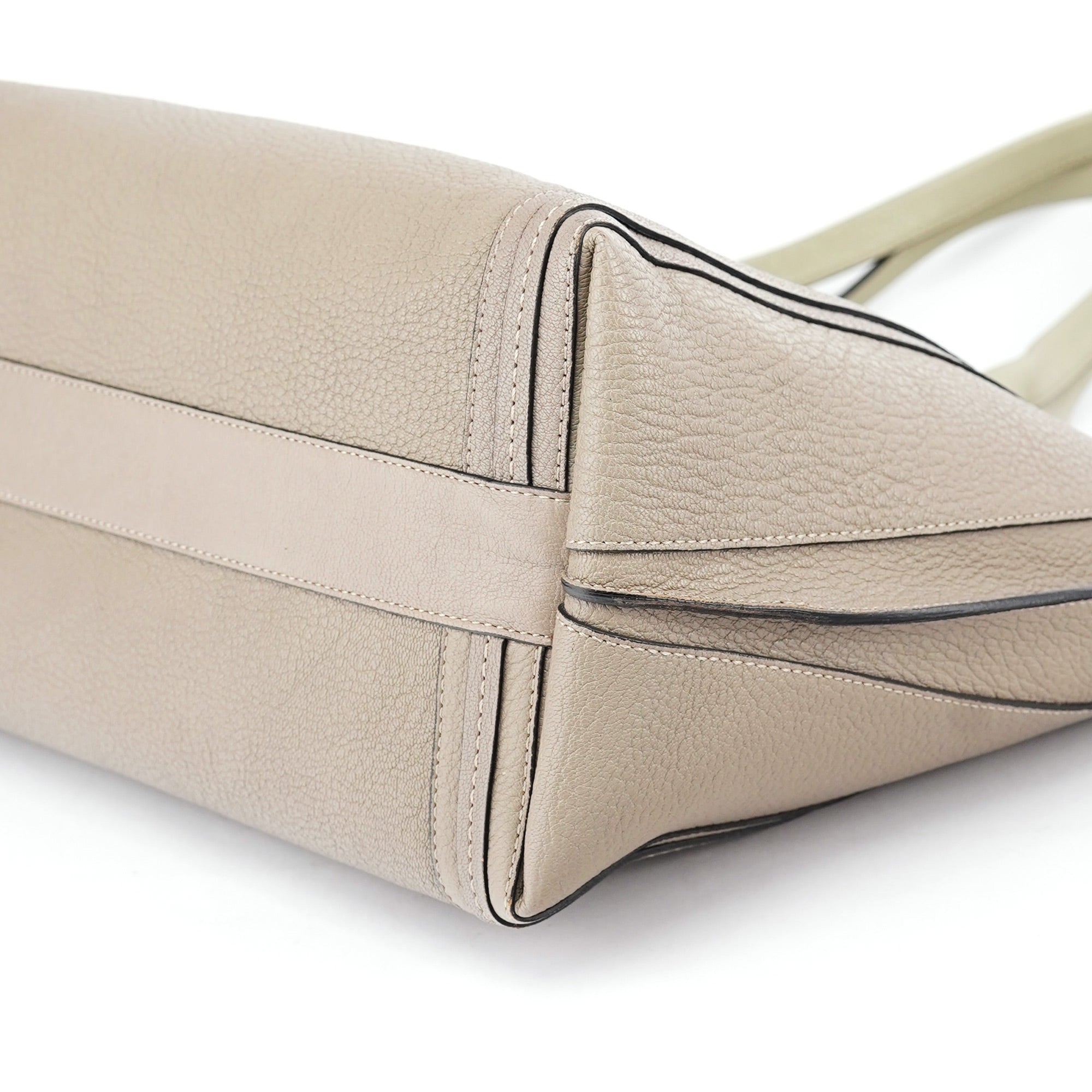 Taupe Calfskin Tote Bag
