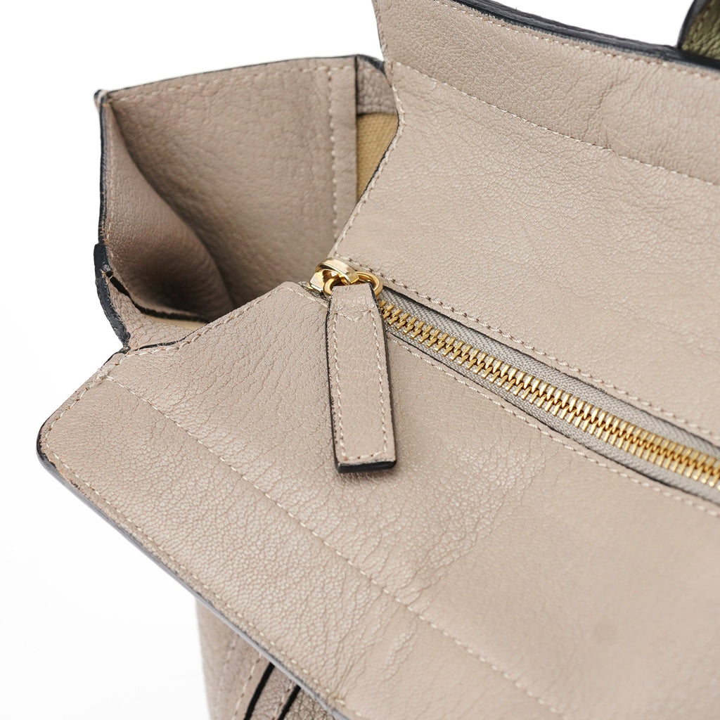 Taupe Calfskin Tote Bag