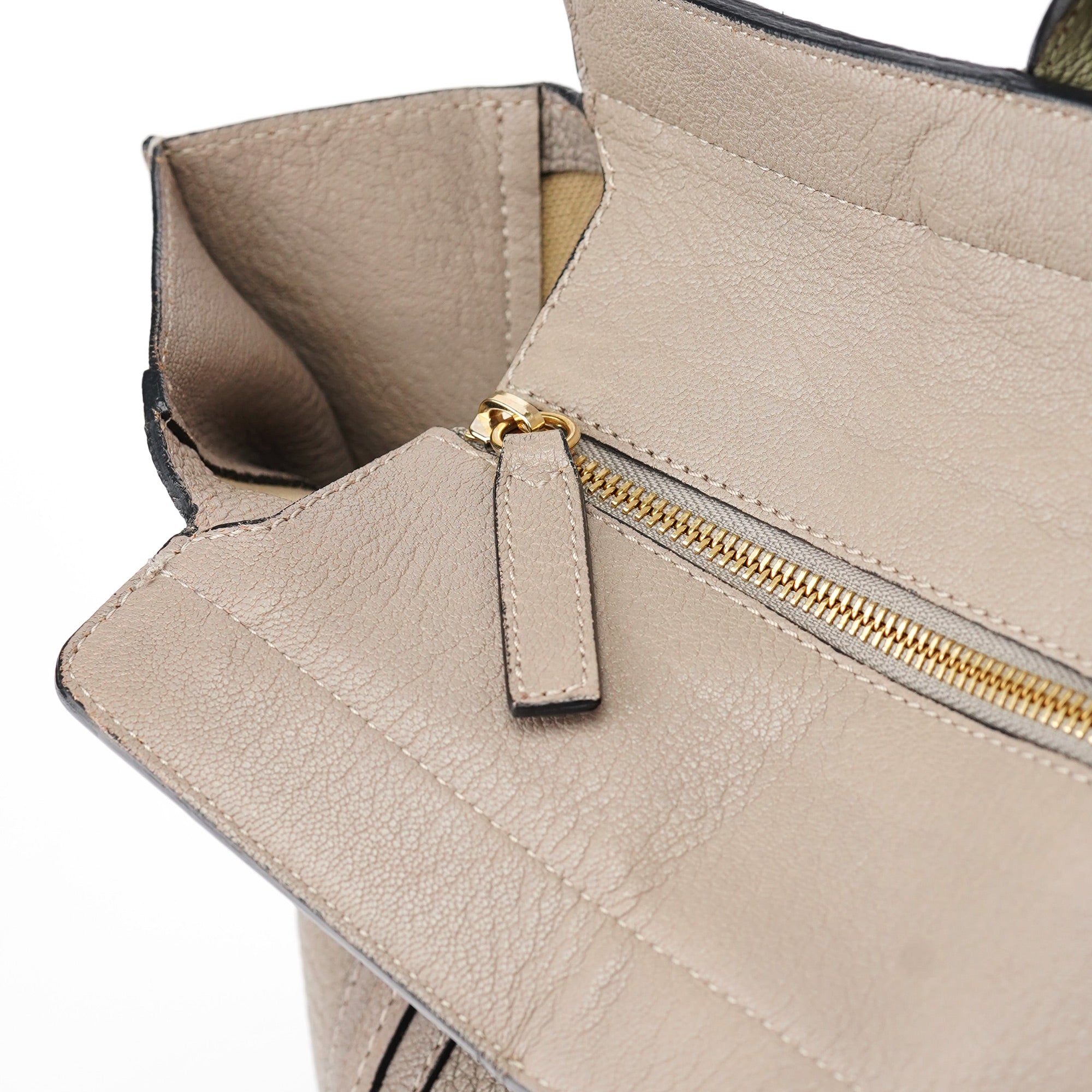 Taupe Calfskin Tote Bag
