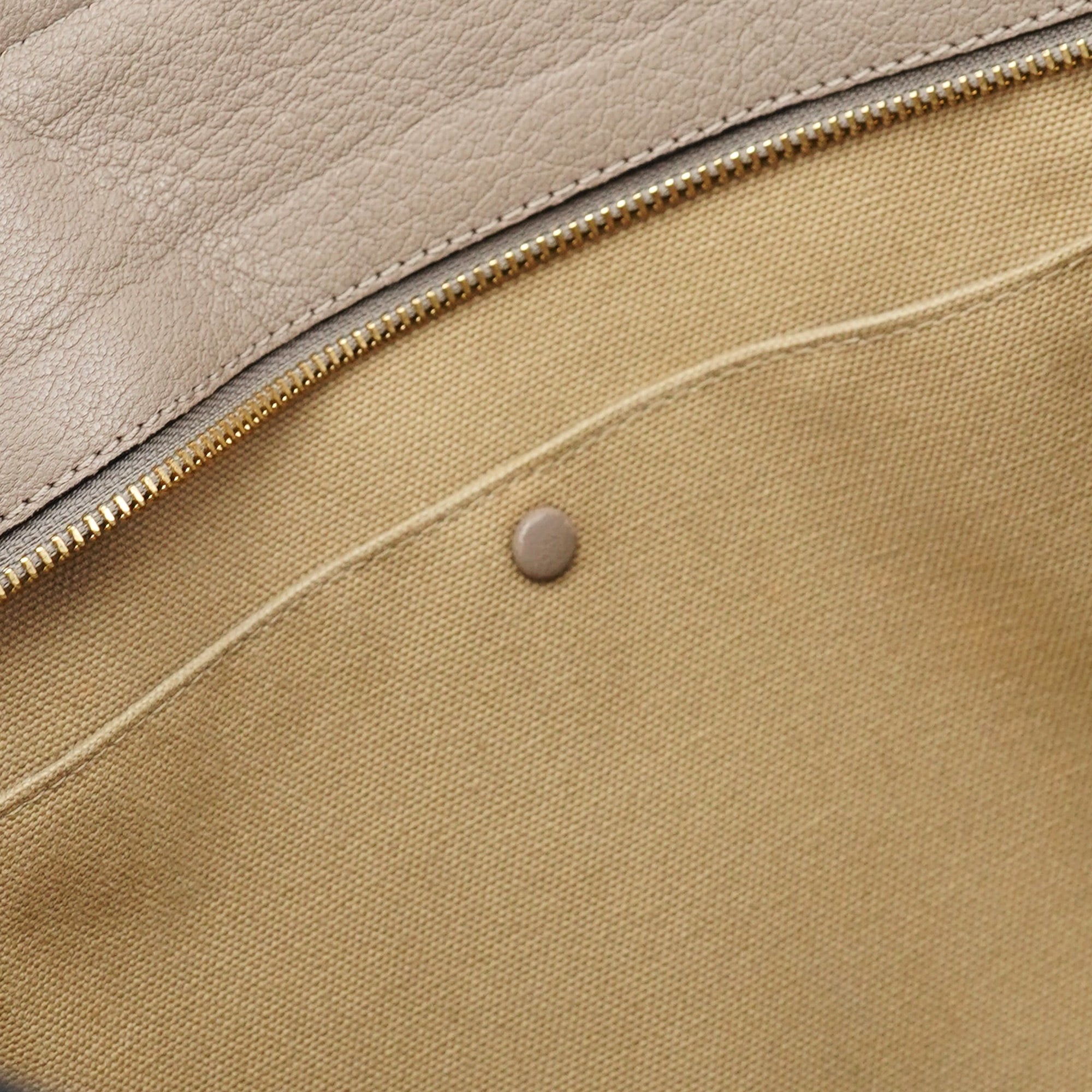 Taupe Calfskin Tote Bag