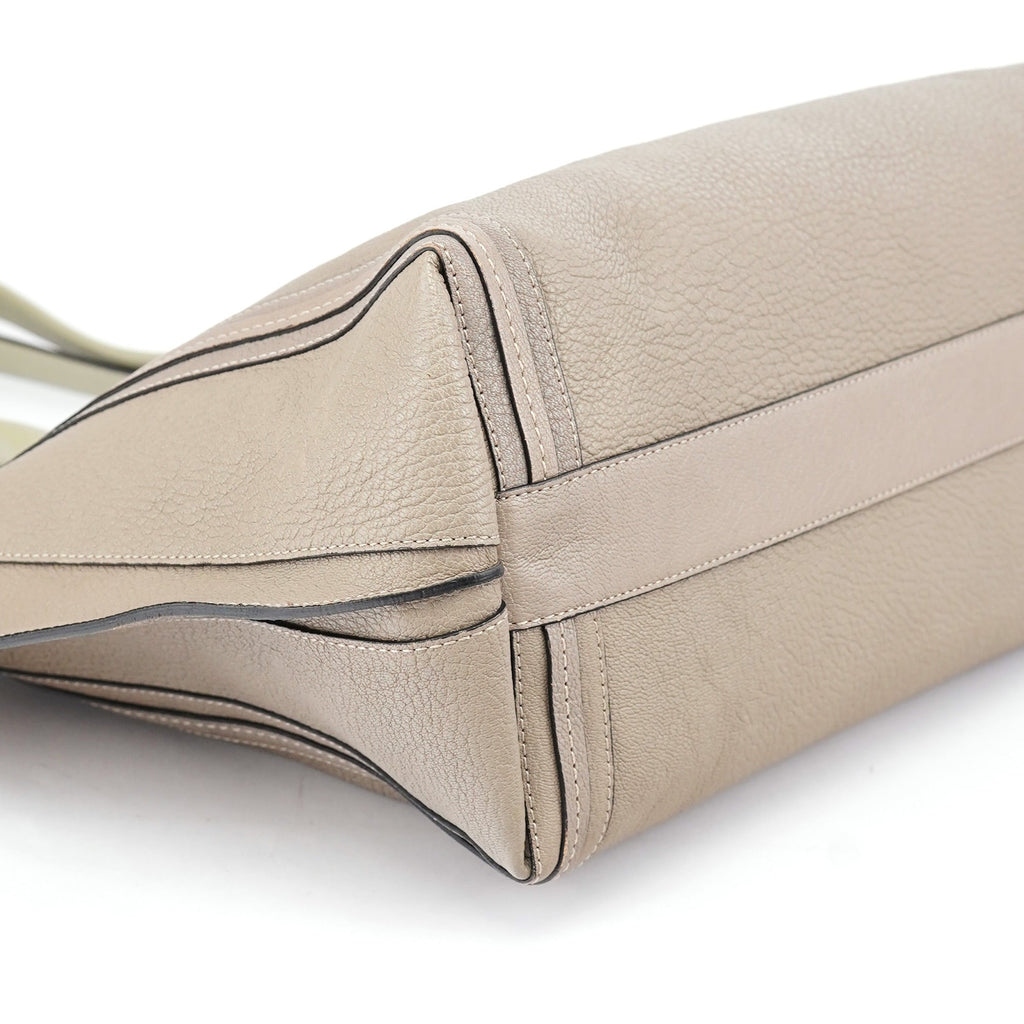 Taupe Calfskin Tote Bag