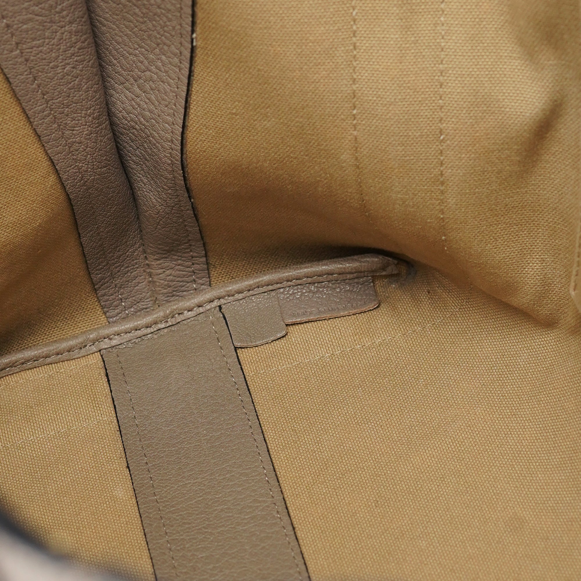 Taupe Calfskin Tote Bag