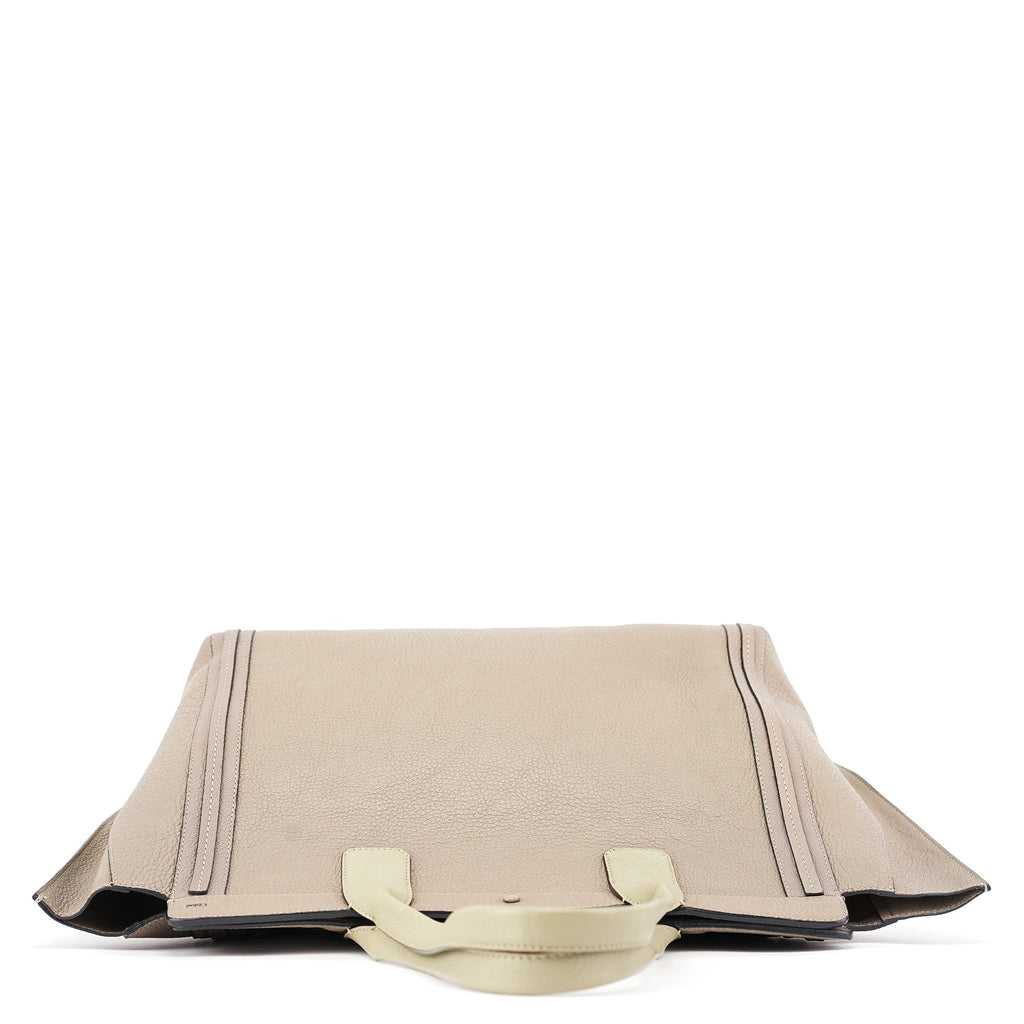 Taupe Calfskin Tote Bag