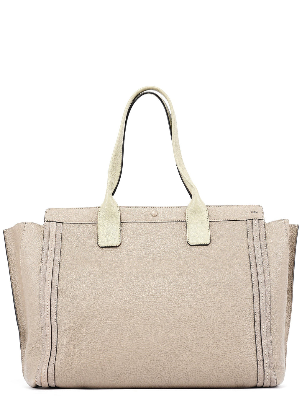 Taupe Calfskin Tote Bag