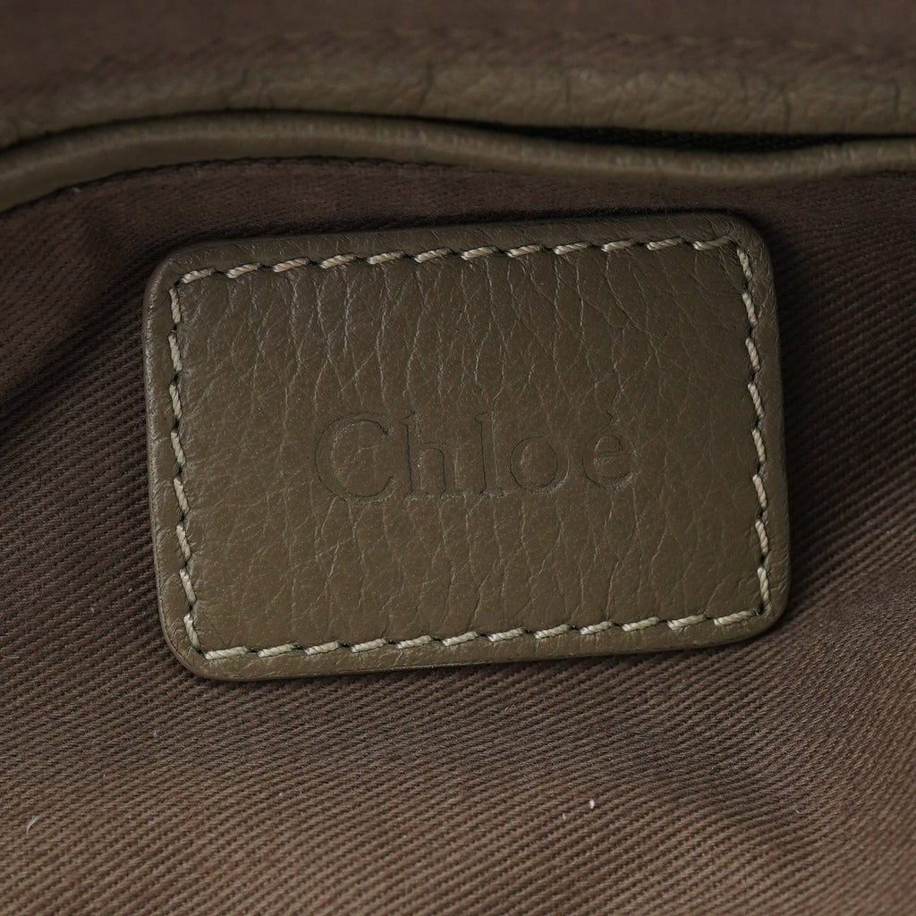 Taupe Leather Marcie Shoulder Bag