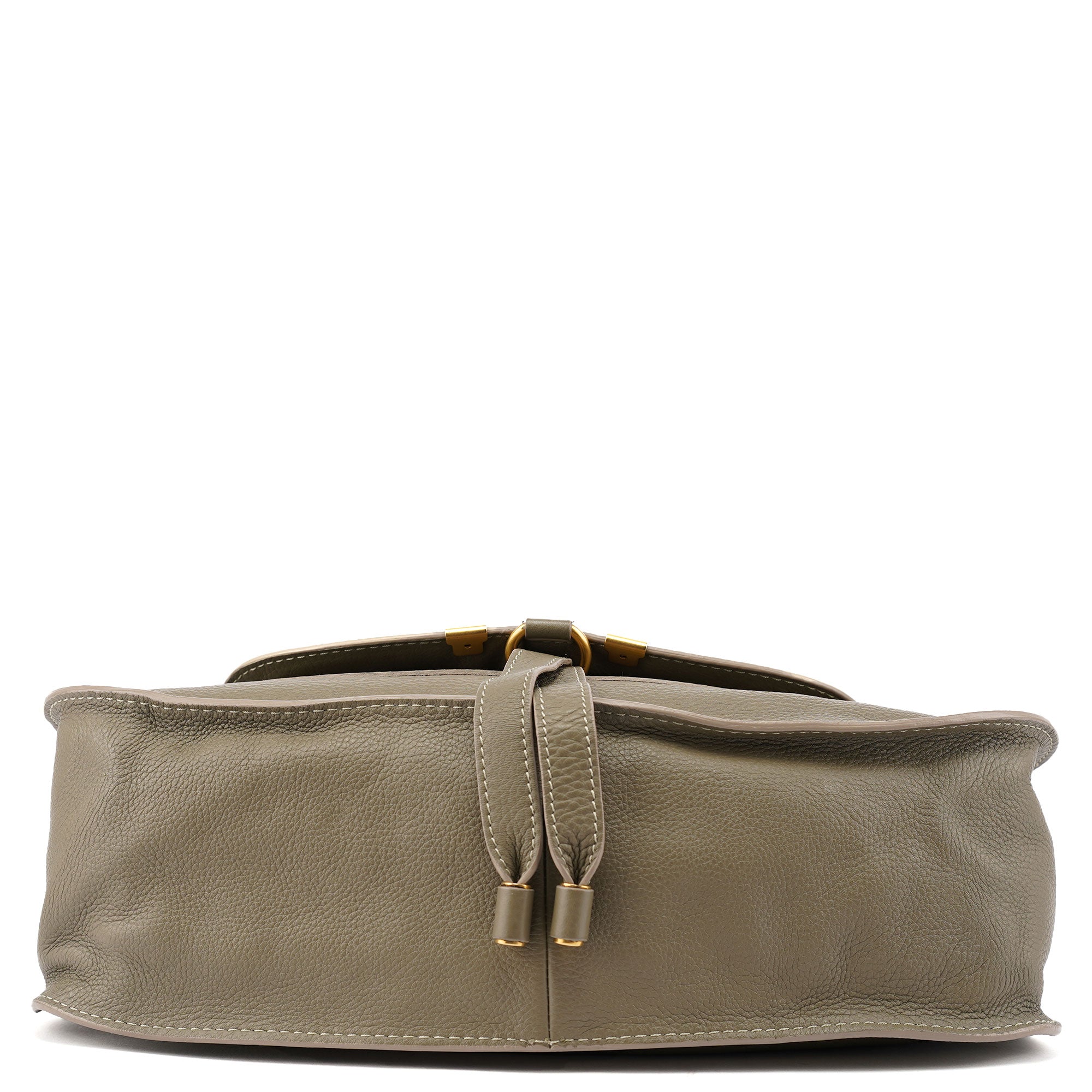 Taupe Leather Marcie Shoulder Bag