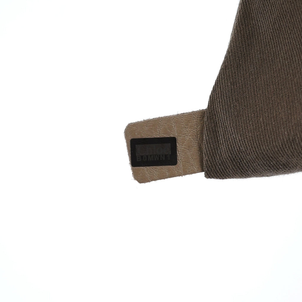 Taupe Leather Marcie Shoulder Bag