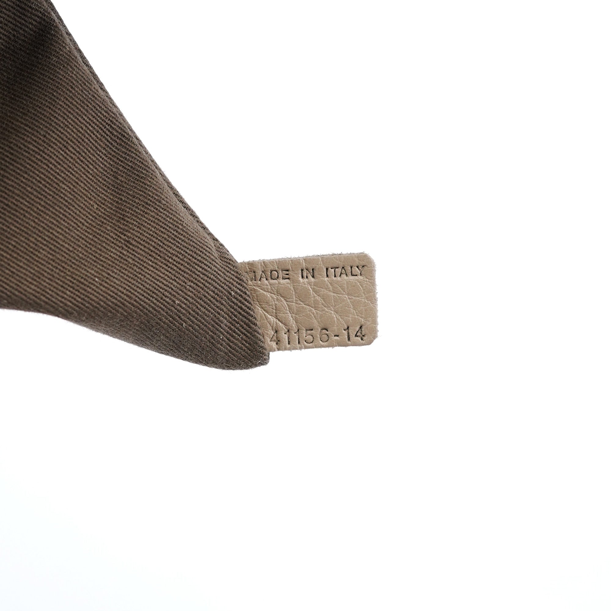 Taupe Leather Marcie Shoulder Bag