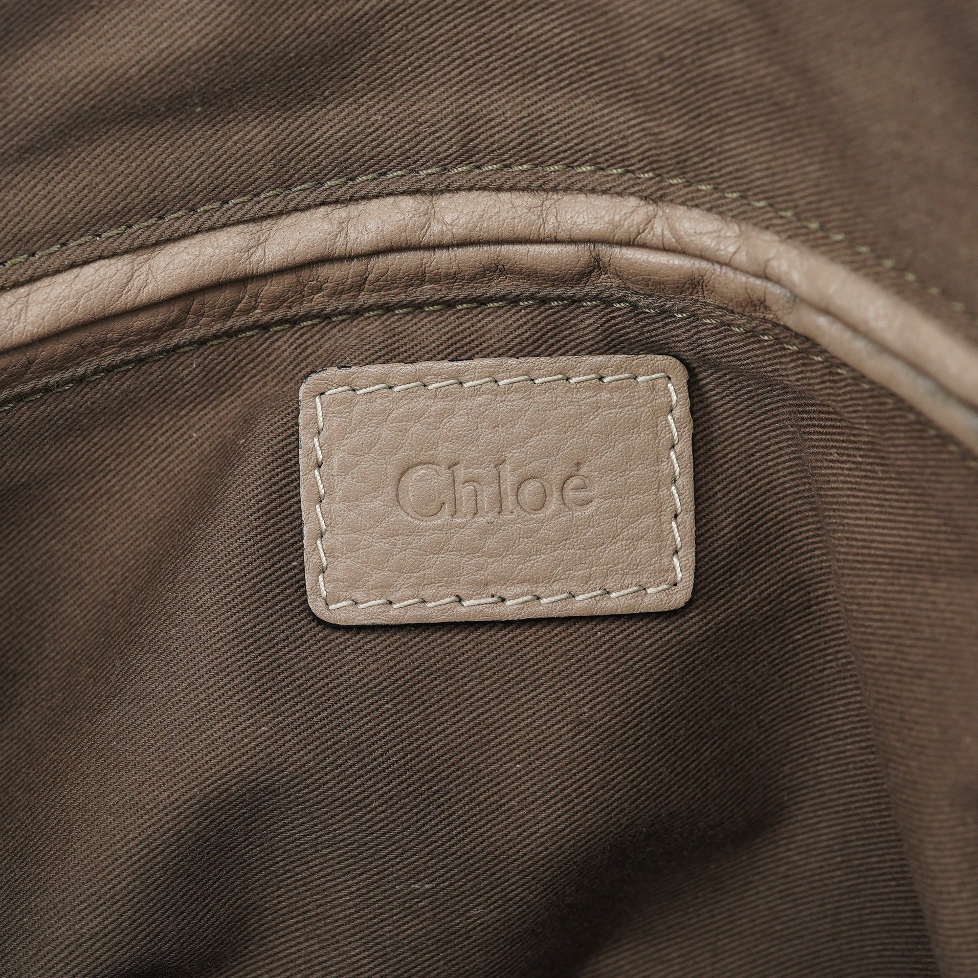 Taupe Leather Marcie Shoulder Bag