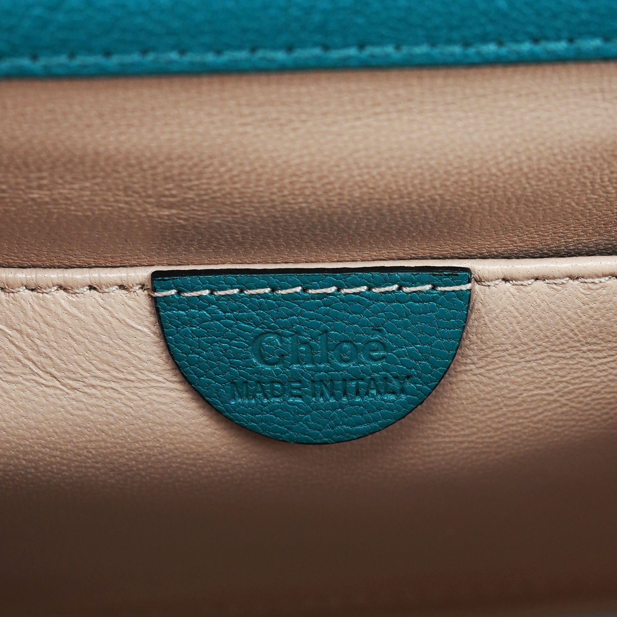 Turquoise Blue Elsie Leather Shoulder Bag