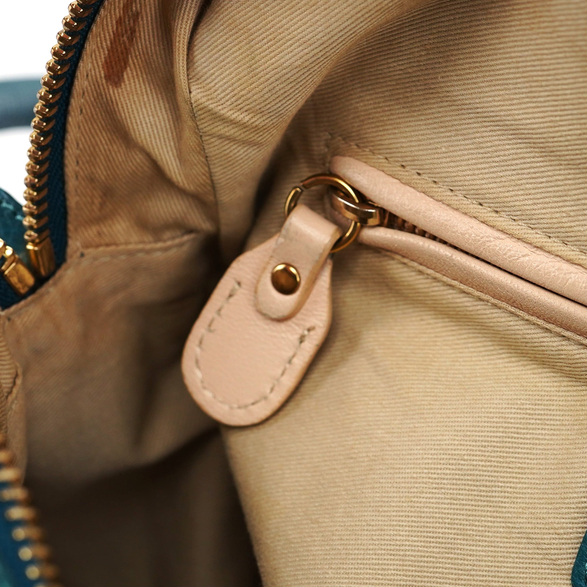 Turquoise Blue Leather Paraty 2-Way Shoulder Bag