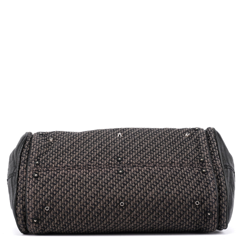Tweed Leather Paddington Shoulder Bag