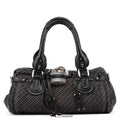 Tweed Leather Paddington Shoulder Bag