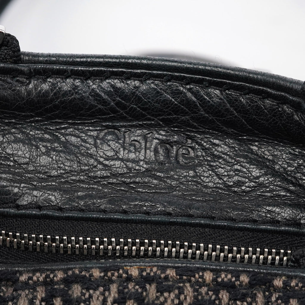 Tweed Leather Paddington Shoulder Bag