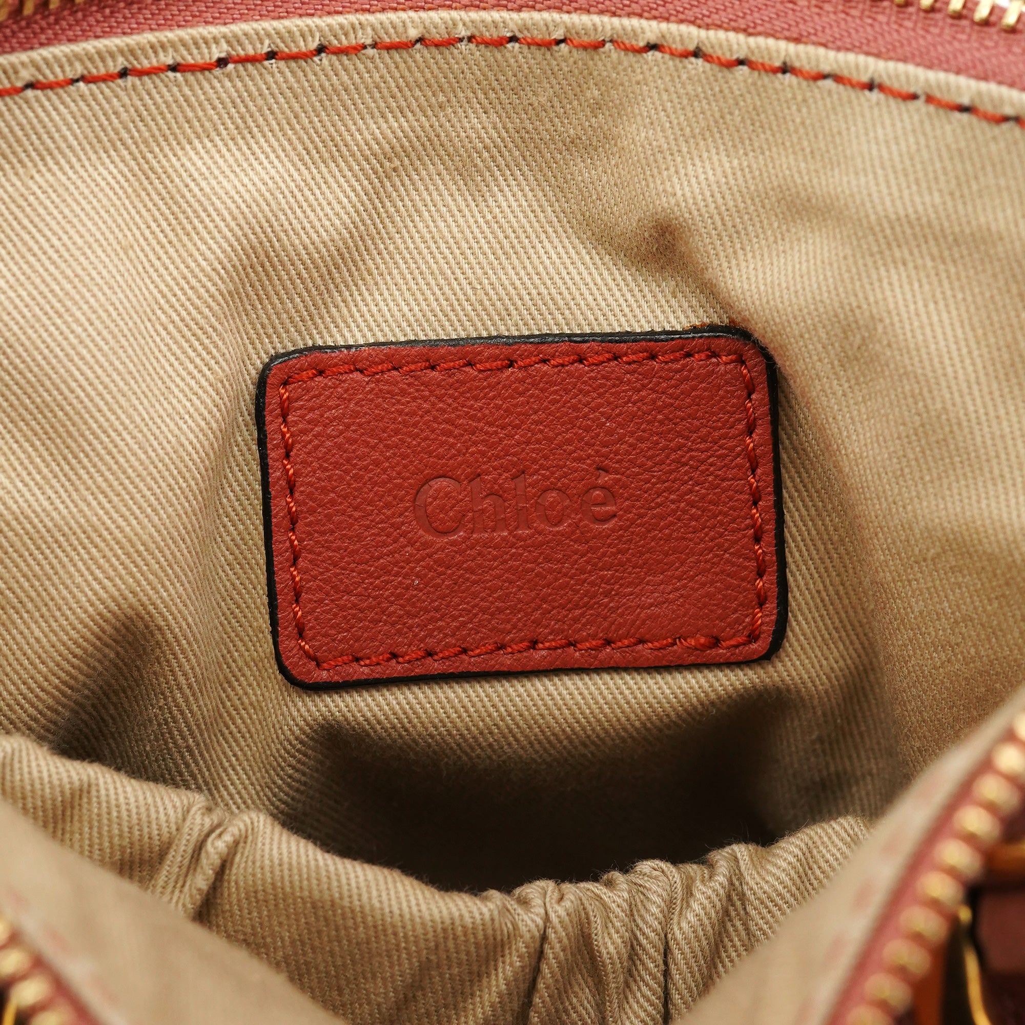 Two-Tone Leather Mini Marcie 2-Way Bag