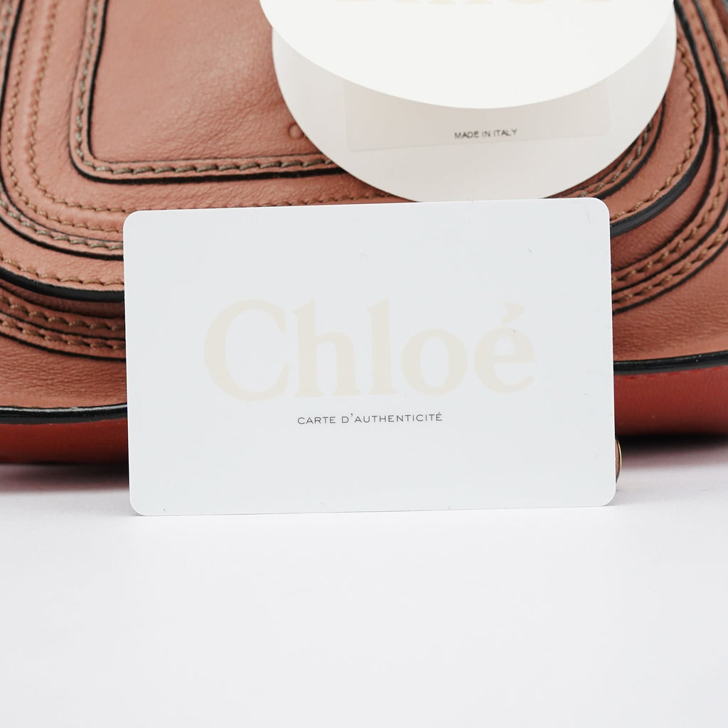 Two-Tone Leather Mini Marcie 2-Way Bag