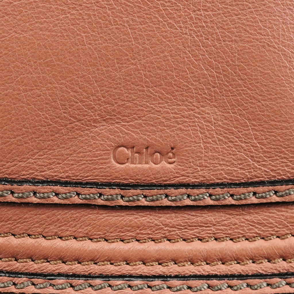 Two-Tone Leather Mini Marcie 2-Way Bag