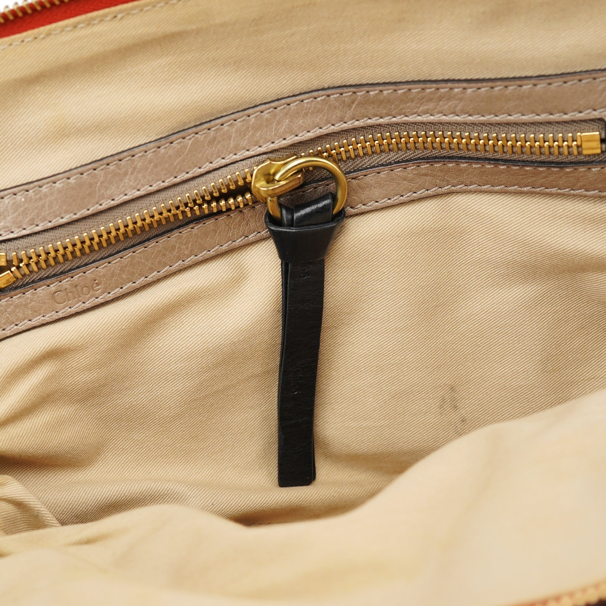 Vibrant Orange Leather Bay Tote Bag